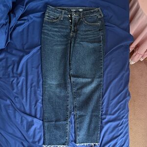 Old Navy Dark Blue Straight Leg Jeans